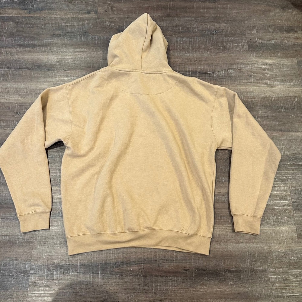 Great Lakes Unsalted Apparel Mackinac Island Hoodie Tan XL Michigan Sweatshirt - Picture 2 of 5
